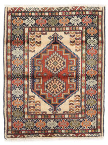  Orientalisk Turkaman Matta 65X84 Svart/Brun Ull, Persien/Iran Carpetvista
