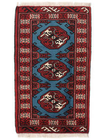 60X98 Χαλι Ανατολής Turkaman Μαύρα/Σκούρο Κόκκινο (Μαλλί, Περσικά/Ιρανικά) Carpetvista