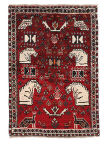  Qashqai Rug 78X110 Persian Wool Black/Dark Red Small Carpetvista