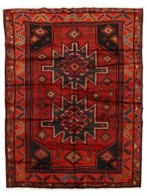 絨毯 ロリ 153X205 ダークレッド/ブラック (ウール, ペルシャ/イラン)