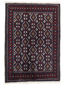 Belutsch Teppich 64X90 Schwarz/Dunkelgrau Wolle, Persien/Iran Carpetvista