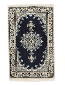 絨毯 ナイン 40X60 ブラック/ダークグレー (ウール, ペルシャ/イラン)