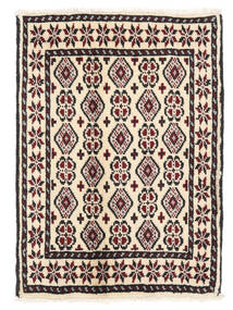  Orientalischer Belutsch Teppich 63X87 Beige/Schwarz Wolle, Persien/Iran Carpetvista