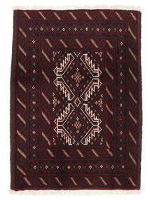 絨毯 バルーチ 63X85 ブラック/茶色 (ウール, ペルシャ/イラン)