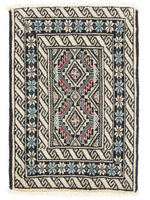  Baluch Rug 61X87 Persian Wool Black/Beige Small Carpetvista