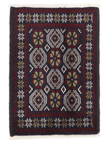 63X90 絨毯 オリエンタル バルーチ ブラック/茶色 (ウール, ペルシャ/イラン) Carpetvista