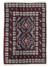  62X89 Medallion Small Baluch Rug Wool, Carpetvista