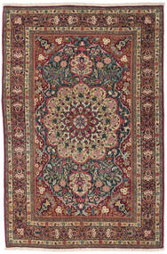 Koberec Orientální Teheran Ca. 1880 140X210 Hnědá/Tmavě Červená (Vlna, Persie/Írán)