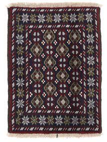絨毯 バルーチ 62X83 ブラック/茶色 (ウール, ペルシャ/イラン)
