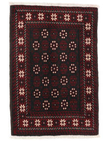 絨毯 バルーチ 61X91 ブラック/ベージュ (ウール, ペルシャ/イラン)