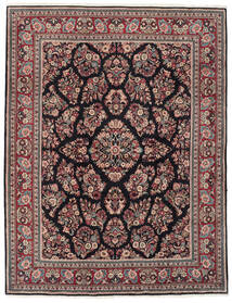  Persisk Sarough Fine Tæppe 206X270 Sort/Mørkerød (Uld, Persien/Iran)
