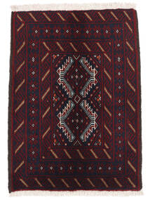  66X88 Belutsch Teppich Schwarz/Dunkelrot Persien/Iran Carpetvista