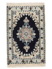 Nain Teppich 40X60 Schwarz/Beige Wolle, Persien/Iran Carpetvista