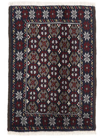 絨毯 バルーチ 63X90 ブラック/ダークグレー (ウール, ペルシャ/イラン)