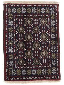 絨毯 ペルシャ バルーチ 62X85 ブラック/茶色 (ウール, ペルシャ/イラン)