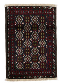 絨毯 バルーチ 64X90 ブラック/茶色 (ウール, ペルシャ/イラン)