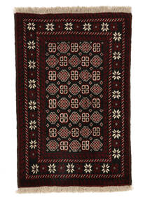 絨毯 バルーチ 61X92 ブラック/茶色 (ウール, ペルシャ/イラン)