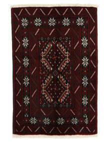  64X96 Beluch Vloerkleed Zwart/Bruin Perzië/Iran Carpetvista
