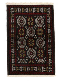  64X89 Beluch Vloerkleed Zwart/Bruin Perzië/Iran Carpetvista