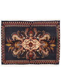 Keshan Rug Rug 71X94 Black/Dark Red Wool, Persia/Iran Carpetvista