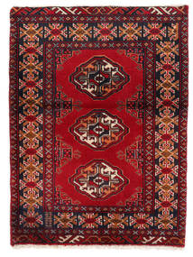 Turkaman Rug 60X81 Persian Wool Dark Red/Black Small Carpetvista
