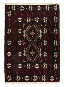 絨毯 バルーチ 64X88 ブラック/茶色 (ウール, ペルシャ/イラン)