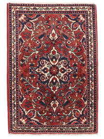  Persischer Jozan Teppich 62X88 Dunkelrot/Schwarz (Wolle, Persien/Iran)