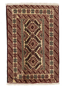  Baluch Rug 62X92 Persian Wool Black/Brown Small Carpetvista