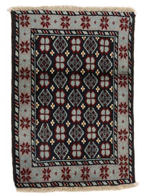 絨毯 バルーチ 65X94 ブラック/茶色 (ウール, ペルシャ/イラン)