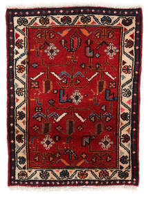 Asadabad Rug 60X81 Dark Red/Black Wool, Persia/Iran Carpetvista