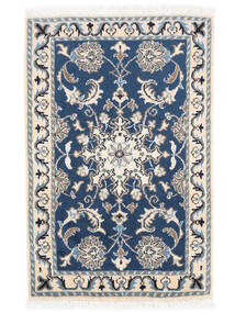 58X87 Nain Rug Oriental Dark Grey/Beige (Wool, Persia/Iran) Carpetvista