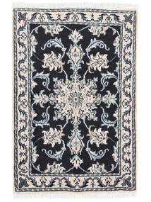 58X86 Nain Rug Oriental Black/Dark Grey (Wool, Persia/Iran) Carpetvista