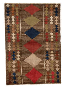  Moroccan Berber - Afghanistan 95X137 Wool Rug Brown/Black Small 