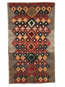 Moroccan Berber - Afghanistan Rug 110X191 Brown/Black Wool, Afghanistan Carpetvista