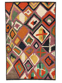  Moroccan Berber - Afghanistan 196X304 Wool Rug Dark Red/Black Carpetvista