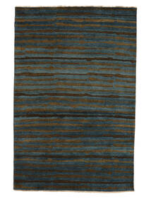 157X237 Grass Teppich Moderner Schwarz (Wolle, Indien) Carpetvista