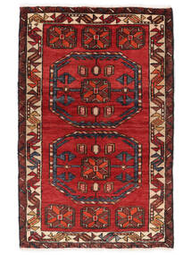  Oriental Heriz Rug 71X110 Dark Red/Black Wool, Persia/Iran Carpetvista