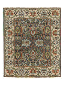  Orientalischer Usak Indisch Teppich 249X301 Braun/Schwarz Wolle, Indien Carpetvista