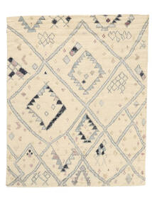  Moroccan Berber - Indo 246X303 Wool Rug Orange/Beige Large Carpetvista