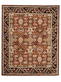 372X450 絨毯 オリエンタル ウサク インド 茶色/ダークレッド 大きな (ウール, インド) Carpetvista