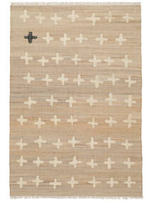 Odd Cross Jute インドア/アウトドア用ラグ 200X300 ベージュ ジュートラグ 絨毯