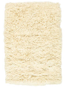 Lorine Long Hair 100X160 Small Natural White Wool Rug