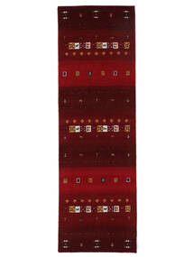  80X250 Gabbeh Indisk Fine Hallmatta Svart/Mörkröd Indien Carpetvista