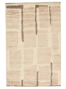  Moroccan Berber - Indo 160X230 Tappeto Di Lana Beige/Arancione 