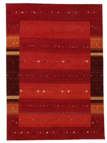 Gabbeh Indo Fine Rug 250X350 Dark Red/Black Large Wool, India Carpetvista