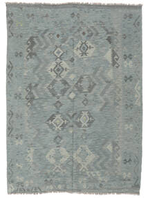 Kelim Afghan Old Stil Teppich 170X240 Dunkelgrau/Grün Wolle, Afghanistan Carpetvista