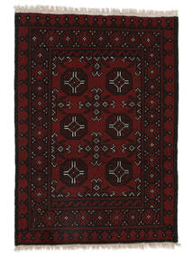  75X109 Afghan Fine Vloerkleed Zwart Afghanistan Carpetvista