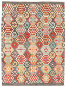 Kilim Afghan Old Style Rug 181X240 Brown/Orange Wool, Afghanistan Carpetvista