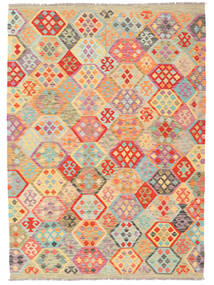 181X250 Kilim Afghan Old Style Rug Oriental Brown/Orange (Wool, Afghanistan) Carpetvista