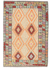 Kelim Afghan Old Stil Teppich 177X260 Braun/Orange Wolle, Afghanistan Carpetvista